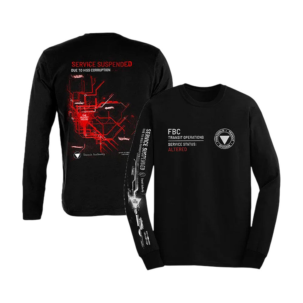Black Screen Records Control Resonant Corrupted Metro Long Sleeve Shirt Gifts For Boyfriend - Foxy23shop