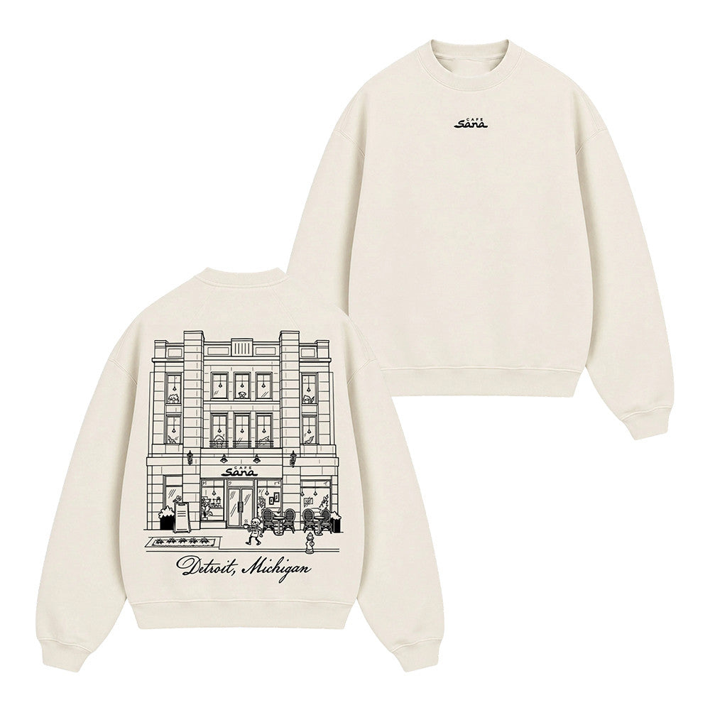 Sana Merch Cafe Sana Crewneck Sweatshirt Presents For Sister - Foxy23shop