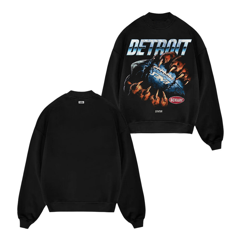 Sana Merch Motor City Roar Crewneck Sweatshirt Presents For Streetwear - Foxy23shop