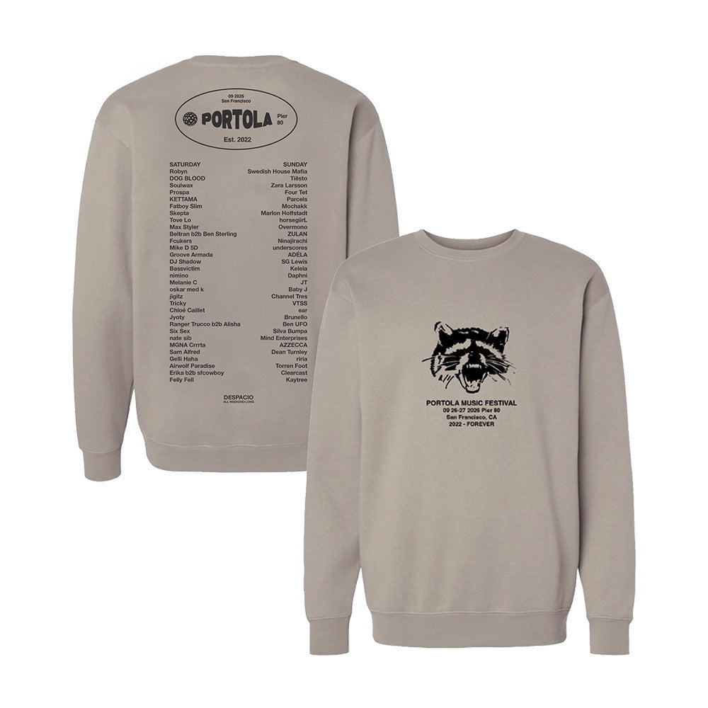 Portola Music Festival Merch 2026 Forever Feral 2026 Lineup Sweatshirt Gifts For Music Buffs - Foxy23shop