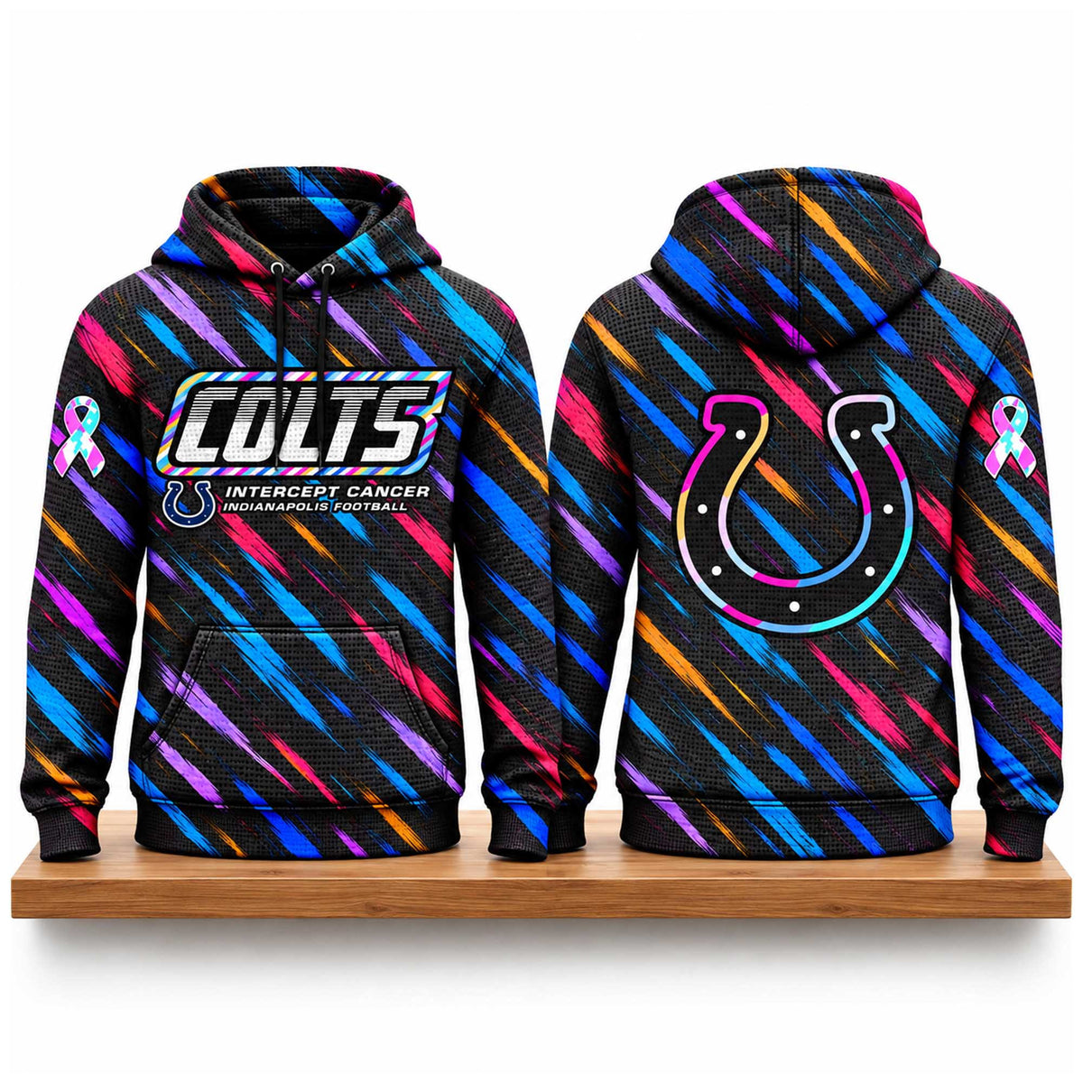 Indianapolis Colts Merch 2026 NFL Crucial Catch Hoodie Indianapolis Colts Gear - Foxy23shop