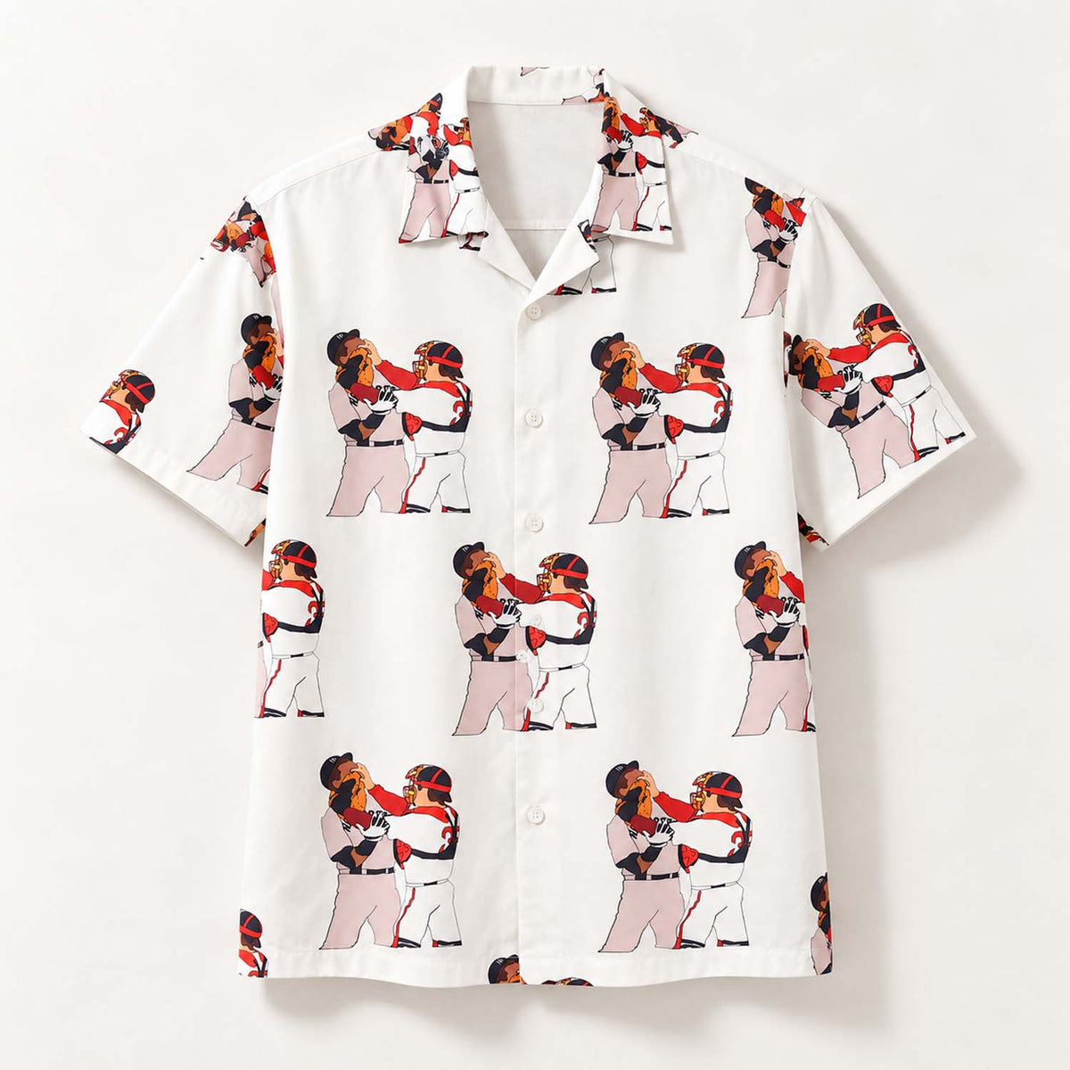 Jason Varitek Alex Rodriguez Brawl Rivalry Hawaiian Shirt Funny Presents For Fans - Foxy23shop