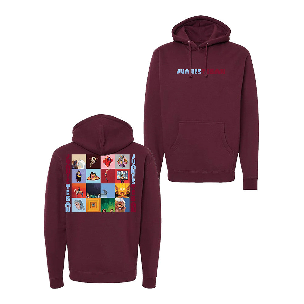 Juanes 2026 World Tour Merch JuanesTeban Burgundy Hoodie Rock Fans Gifts - Foxy23shop