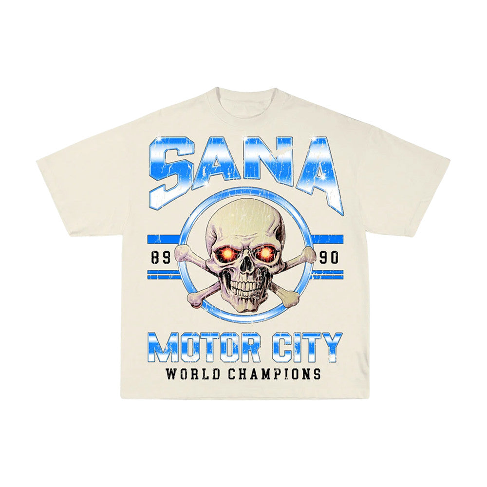 Sana Merch Bad Boys Chrome Skull T-Shirt Presents For Brother - Foxy23shop