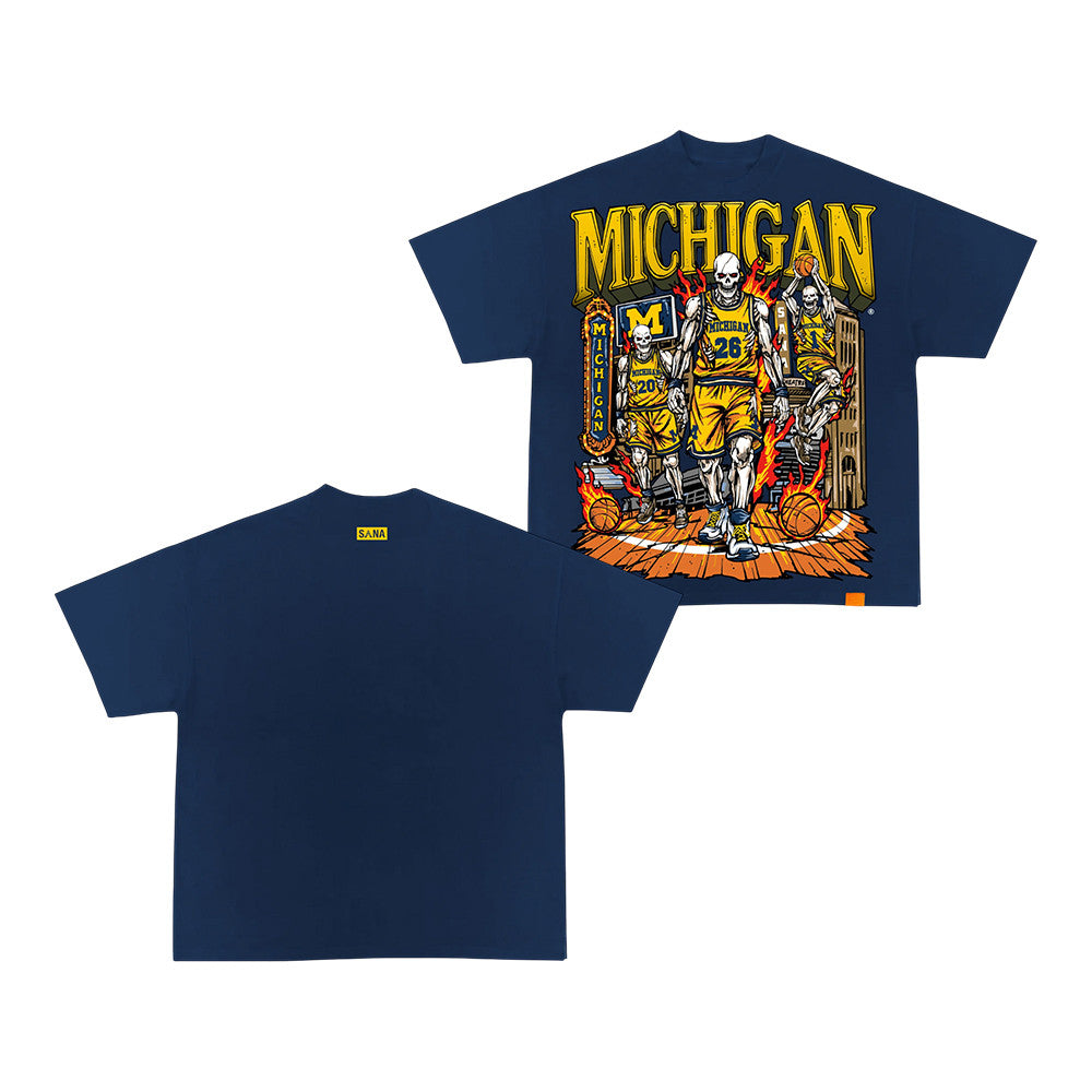 Sana Merch Michigan Skelly T-Shirt Unique Gifts For Boyfriend - Foxy23shop