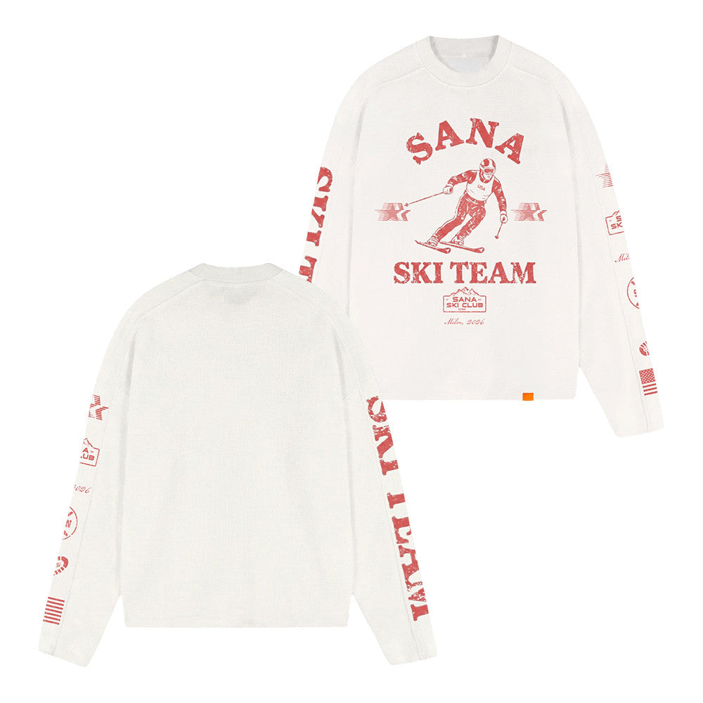 Sana Merch Ski Team Long Sleeve Shirt Streetwear Gifts For Sister - Foxy23shop