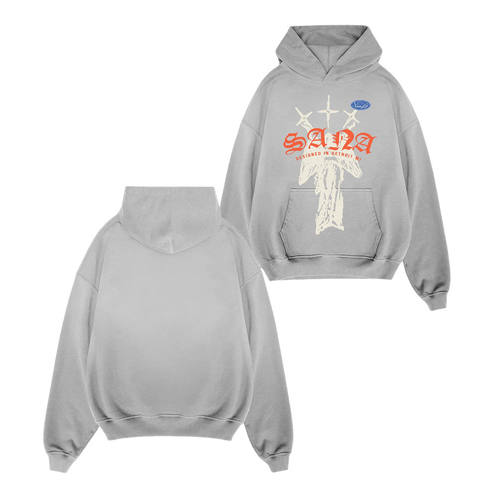 Sana Merch Influencer Angel Hoodie Sana Streetwear Apparel Presents For Wife - Foxy23shop
