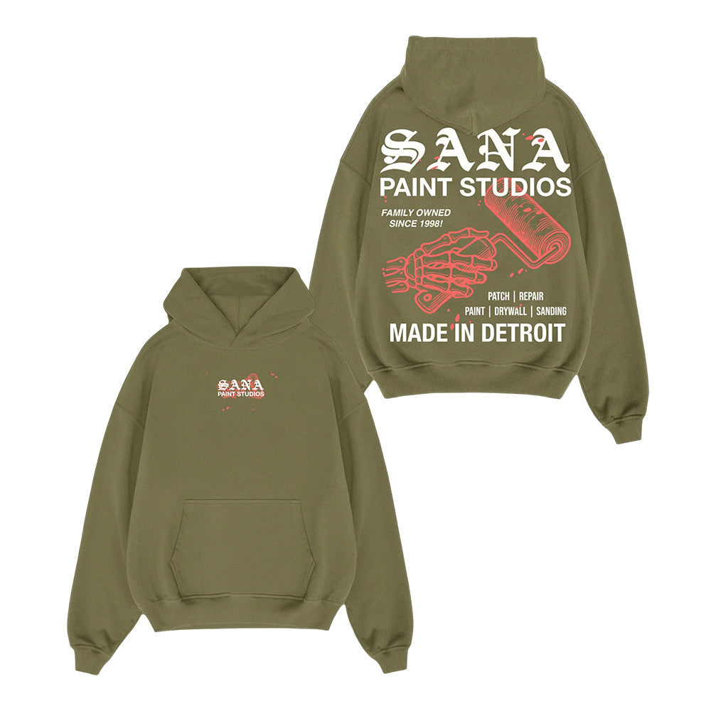 Sana Merch Influencer Paint Hoodie Streetwear Apparel Gifts For Sister - Foxy23shop