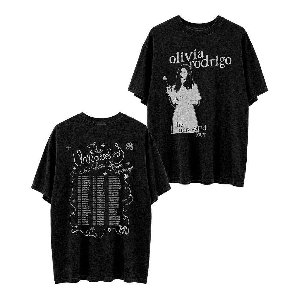Olivia Rodrigo Merch Unraveled Dandelion Tour T-Shirt Gift Ideas For Olivia Rodrigo Fans - Foxy23shop