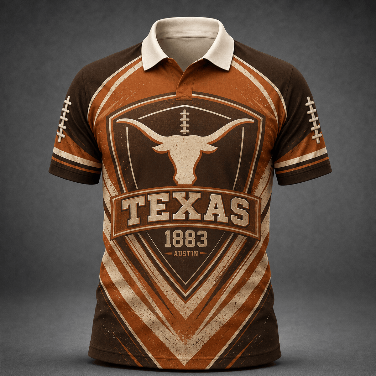 Texas Longhorns Merch 2026 NCAA 1883 Polo Shirt Football Fan Gear - Foxy23shop
