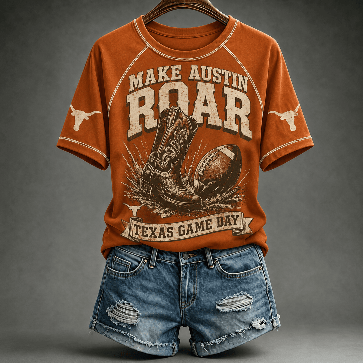 Texas Longhorns Merch 2026 NCAA Make Austin Roar T-Shirt Gifts For Longhorns Faithful - Foxy23shop