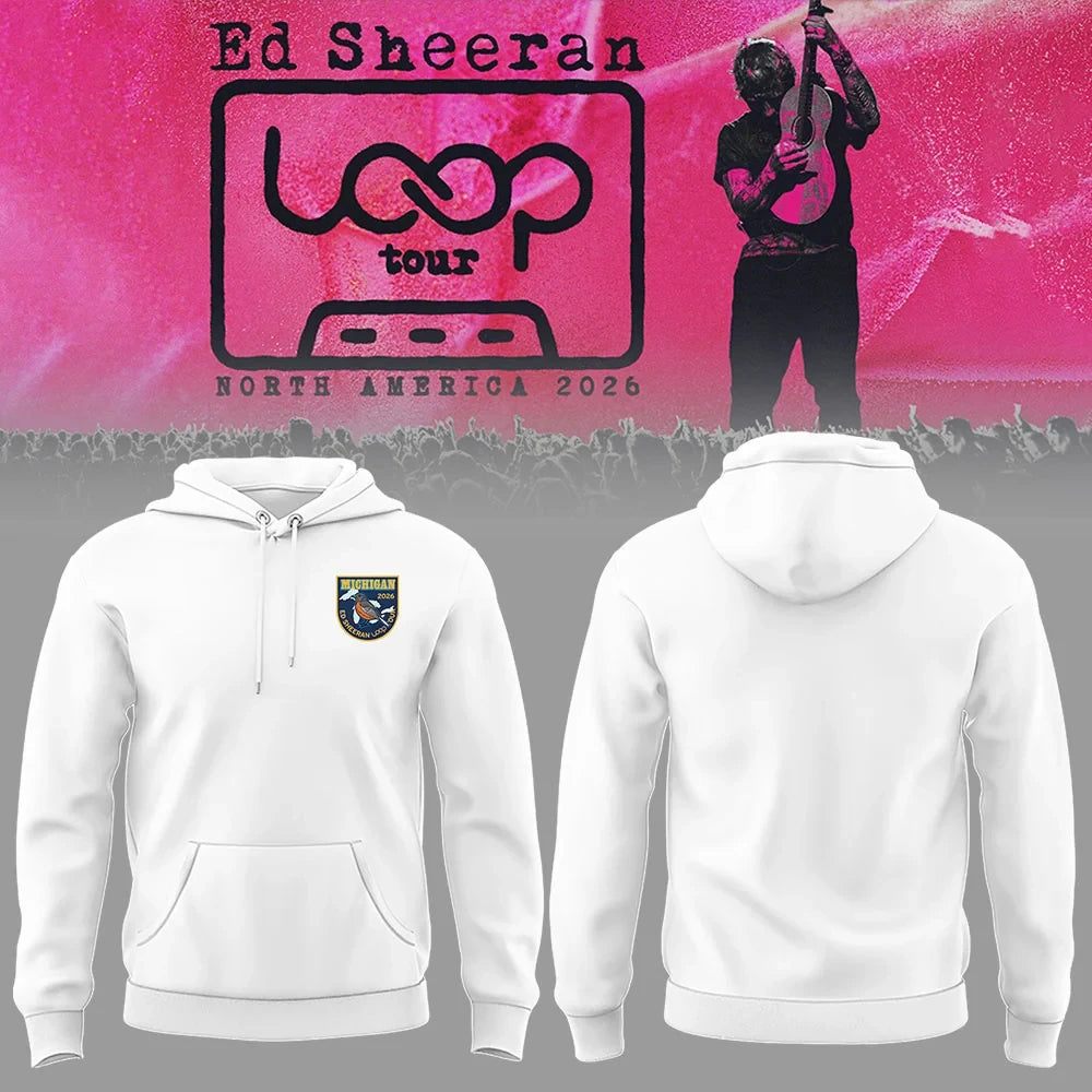 Ed Sheeran Merch North American Loop Tour 2026 Hoodie Music Lovers Gifts - Foxy23shop