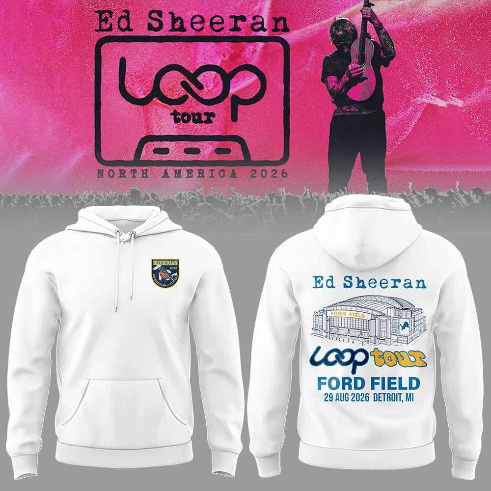 Ed Sheeran Merch North American Loop Tour 2026 Hoodie Gifts For Ed Sheeran Lover - Foxy23shop
