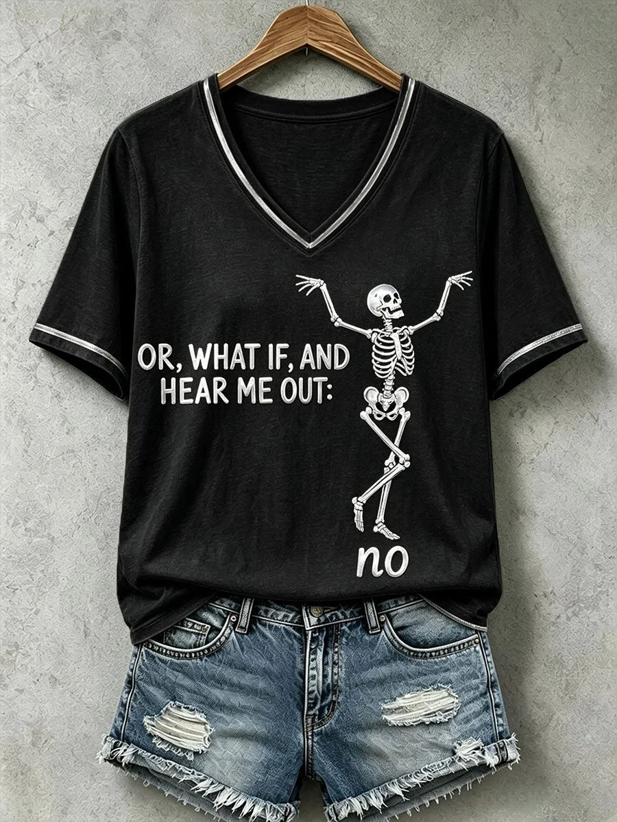 Or What If And Hear Me Out No T-Shirt Halloween Merch Gift Ideas For Sister - Foxy23shop