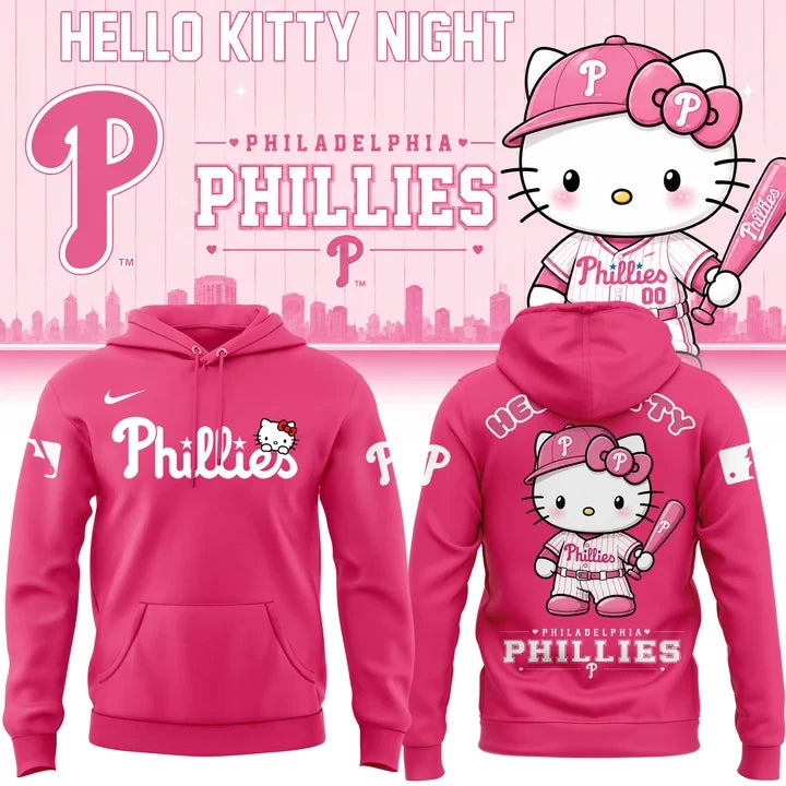 Philadelphia Phillies Hello Kitty Night 2026 Hoodie Philadelphia Phillies Apparel Gifts For Fans - Foxy23shop