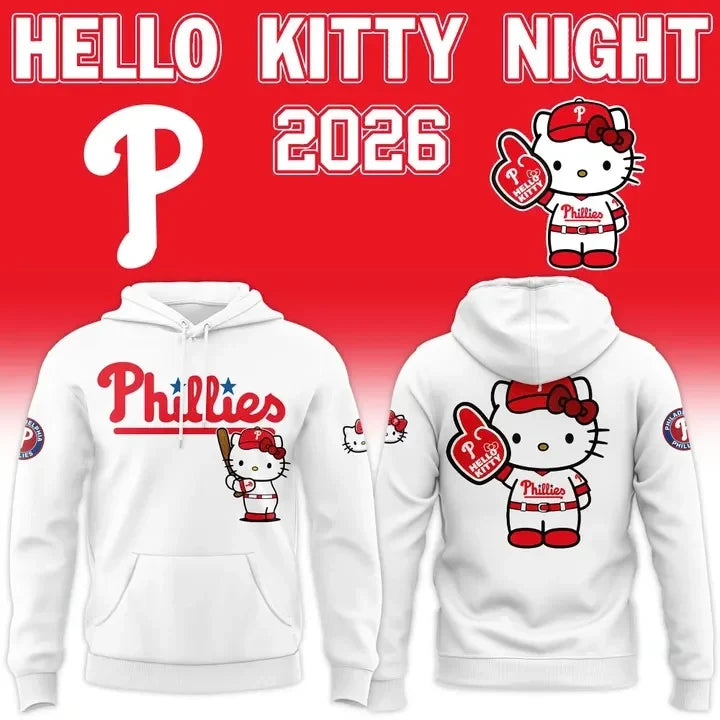 Philadelphia Phillies Merch Hello Kitty Night 2026 Hoodie Gifts For Phillies Fans - Foxy23shop