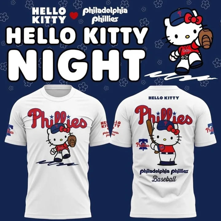Philadelphia Phillies x Hello Kitty Night 2026 MLB Shirt Gifts Ideas For Baseball Fans - Foxy23shop
