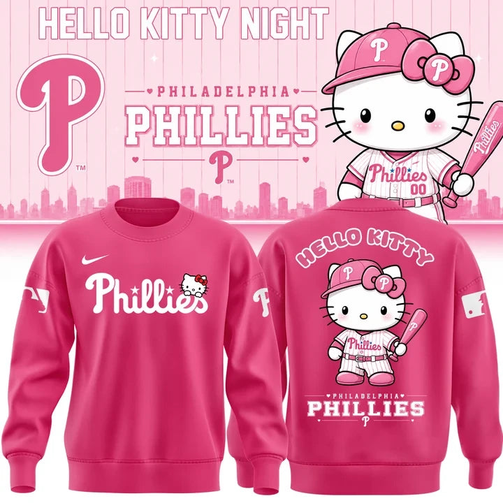 Philadelphia Phillies Hello Kitty Night 2026 Sweatshirt Philadelphia Phillies Clothing - Foxy23shop