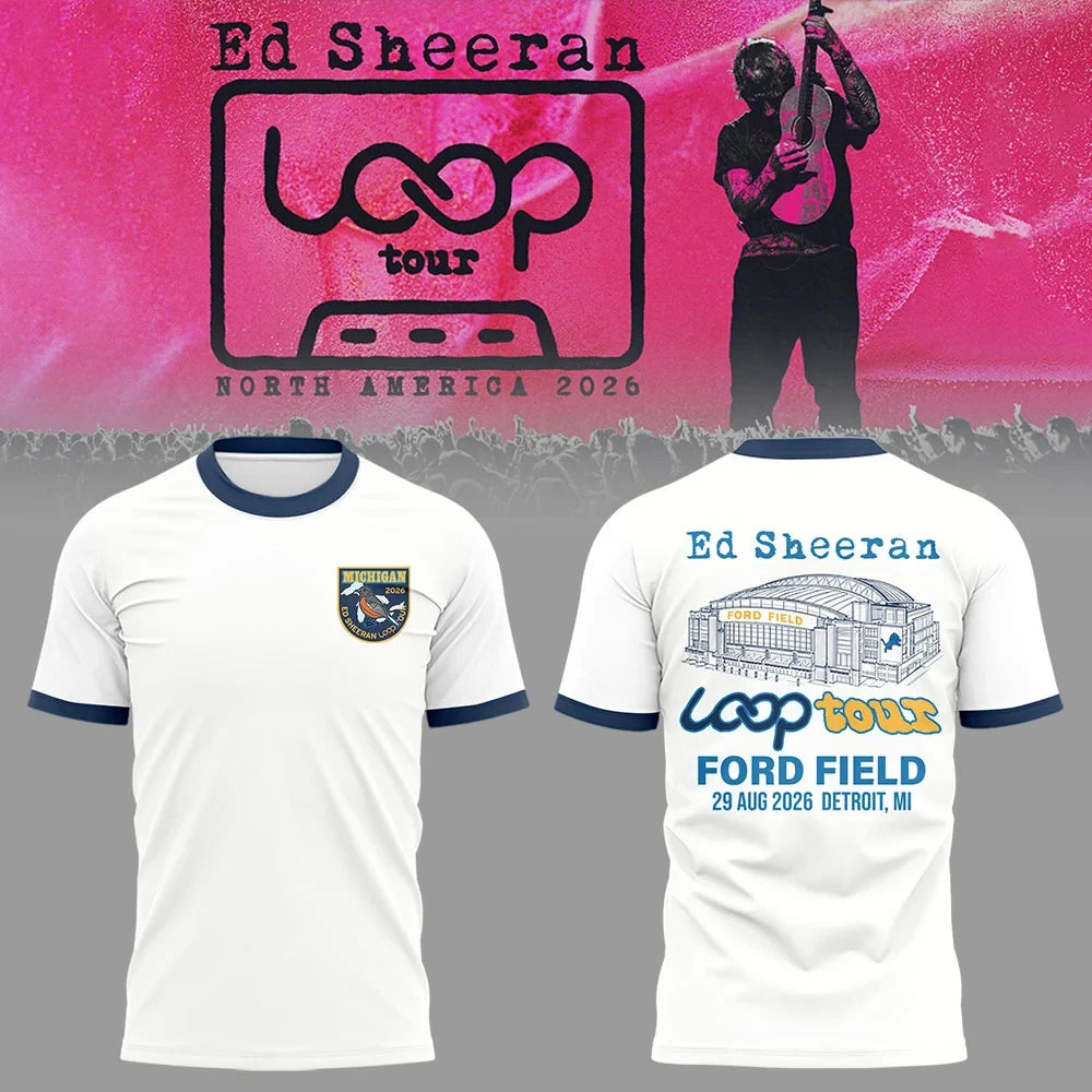 Ed Sheeran Merch North American Loop Tour 2026 Shirt Presents For Ed Sheeran Fans - Foxy23shop