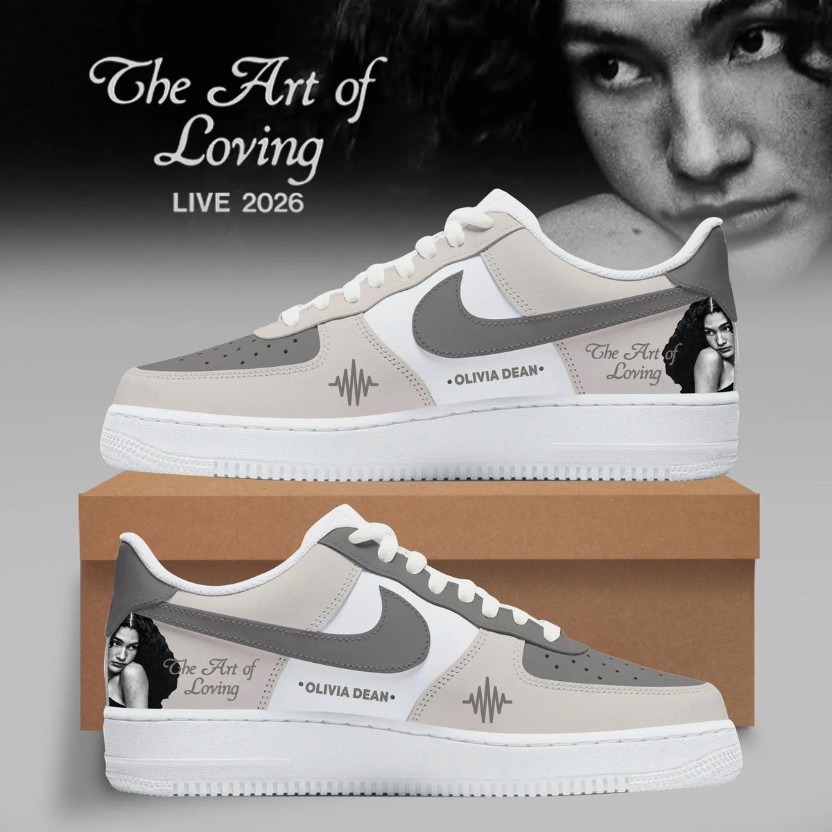 Olivia Dean x Texas Longhorn The Art Of Loving Live Tour 2026 Sneaker Olivia Dean Merch - Foxy23shop
