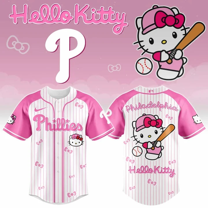 Philadelphia Phillies 2026 Hello Kitty Night Baseball Jersey Philadelphia Phillies Gear Gifts For Fans - Foxy23shop