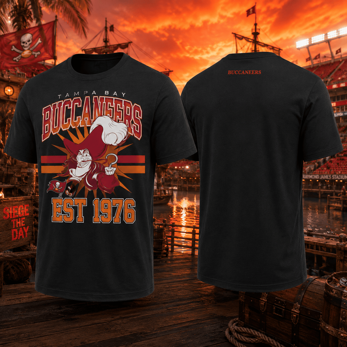 Tampa Bay Buccaneers EST 1976 T-Shirt Disney World Shirt Gift For Disney Fans - Foxy23shop