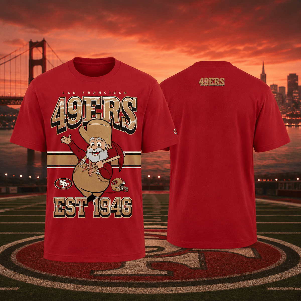 San Francisco 49ers EST 1946 T-Shirt Disney Character Clothes Gift For Disney Fans - Foxy23shop