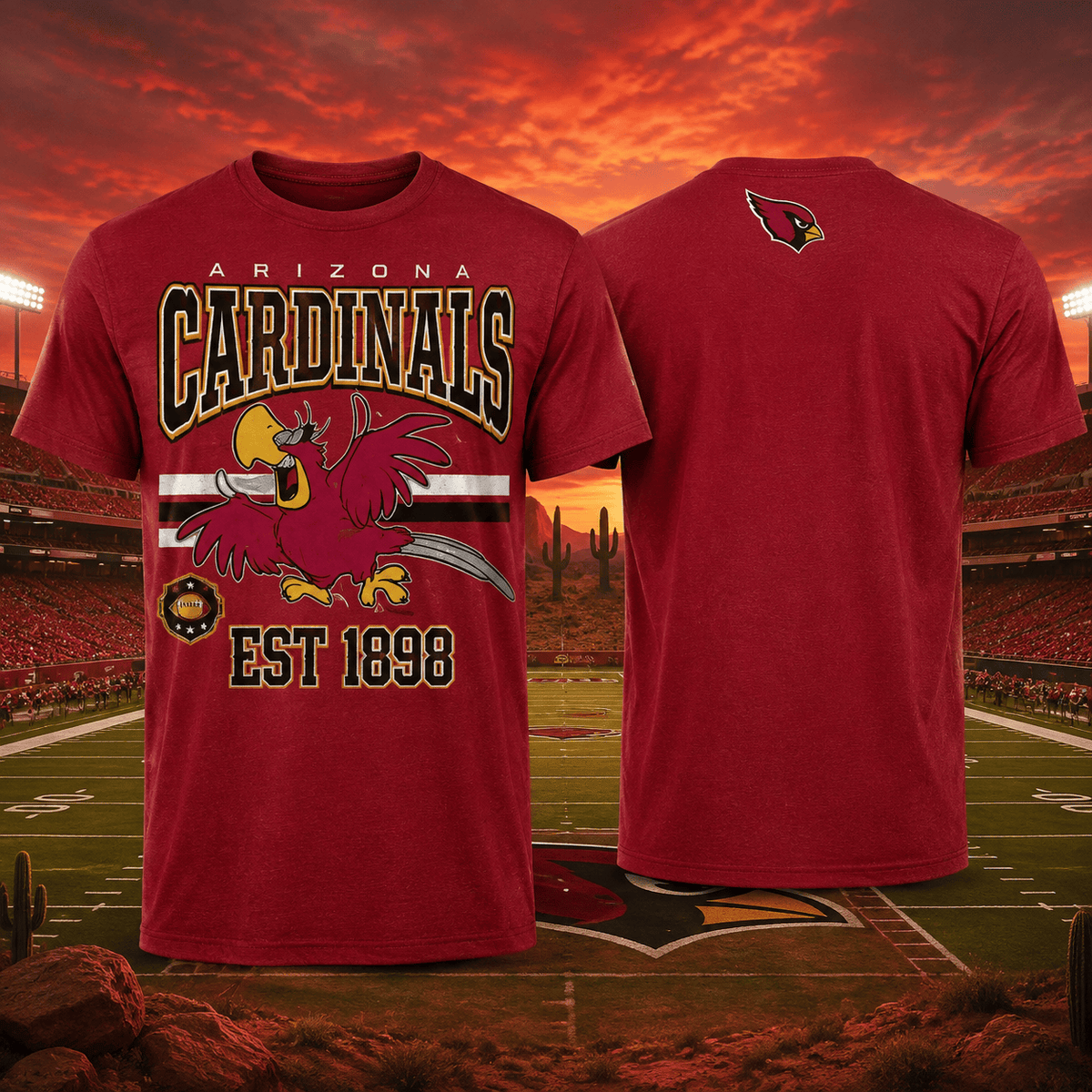 Arizona Cardinals EST 1898 T-Shirt Disney Parks Shirt Gift For Disney Fans - Foxy23shop