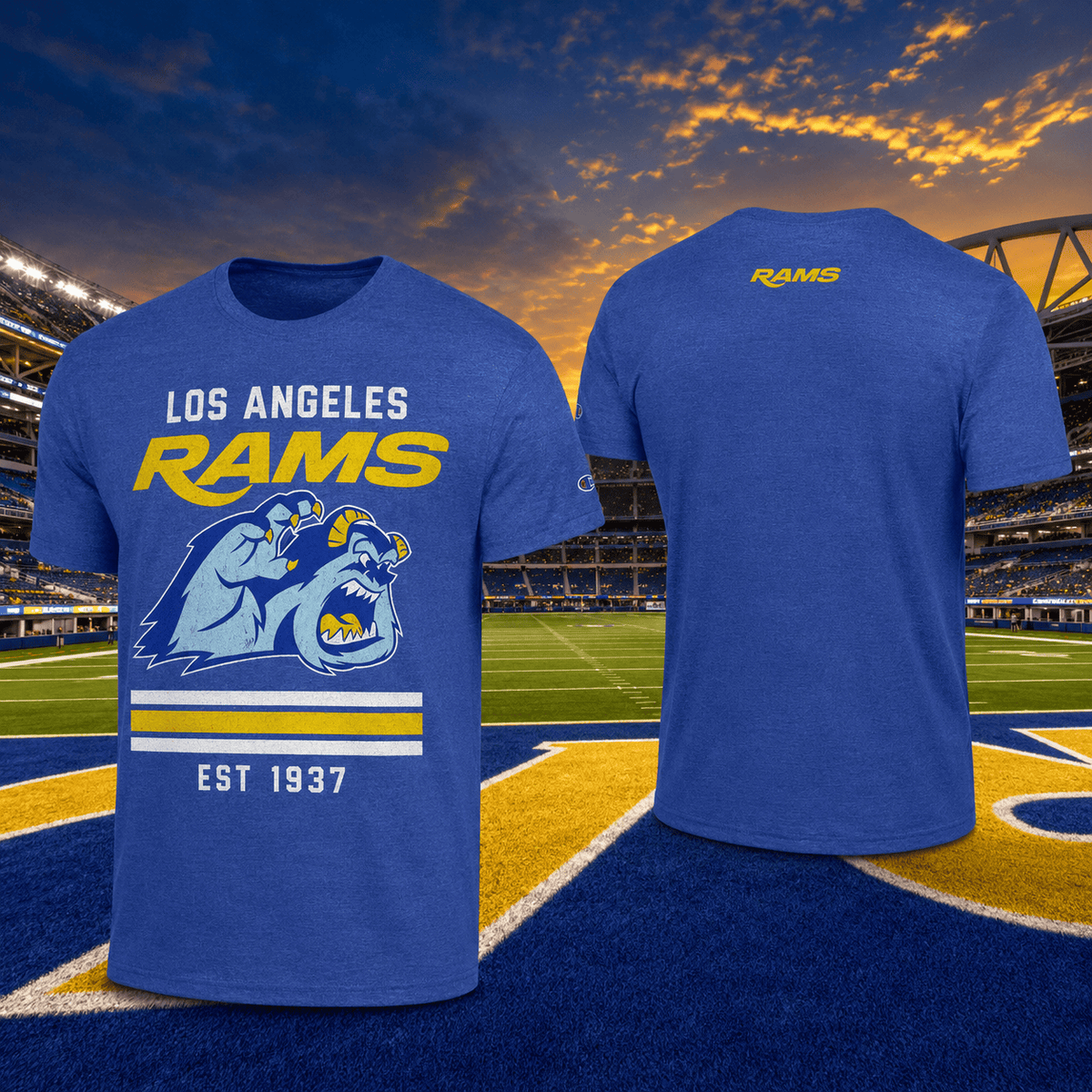 Los Angeles Rams EST 1937 T-Shirt Disney Magic Tee Gift For Disney Fans - Foxy23shop