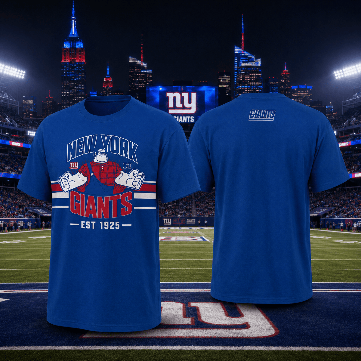 New York Giants EST 1925 T-Shirt Disney Character Apparel Gift For Disney Fans - Foxy23shop