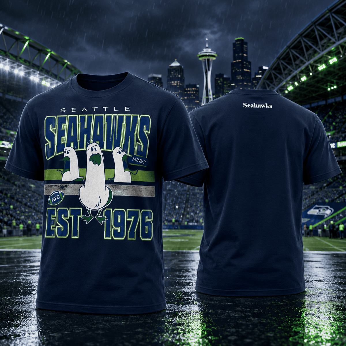 Seattle Seahawks EST 1976 T-Shirt Disney Magic Apparel Gift For Disney Fans - Foxy23shop
