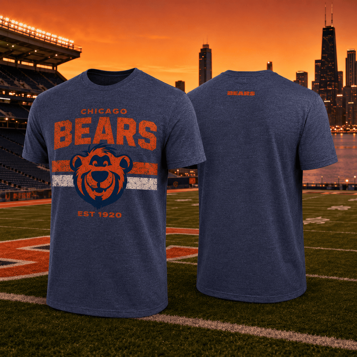 Chicago Bears EST 1920 T-Shirt Disney Character Shirt Gift For Disney Fans - Foxy23shop