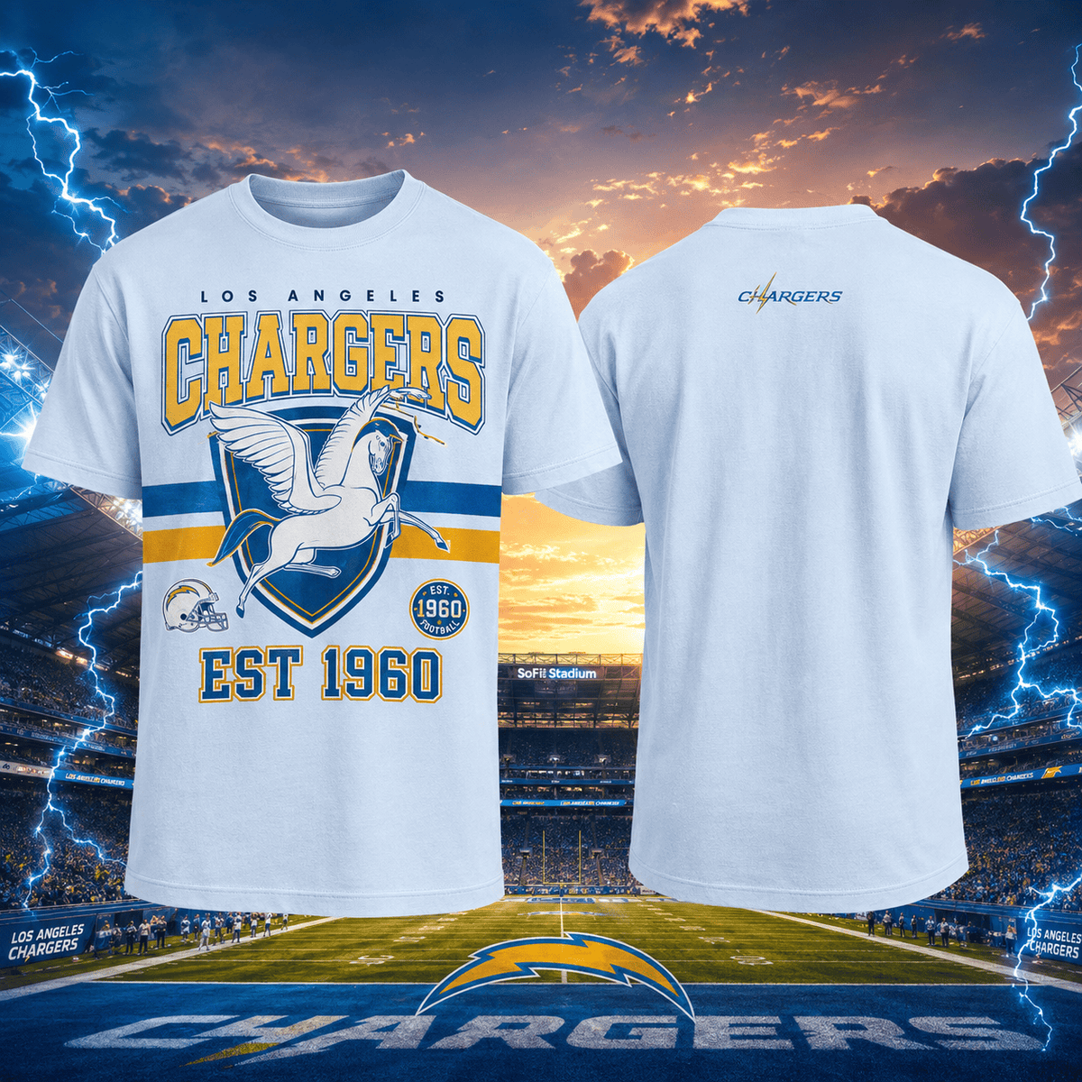 Los Angeles Chargers EST 1960 T-Shirt Disney Magic Clothing Gift For Disney Fans - Foxy23shop