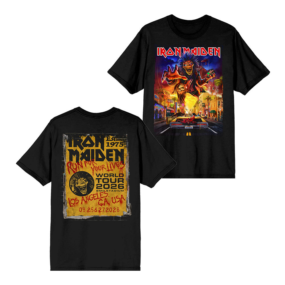Iron Maiden Store Merch Run For Your Life 2026 Tour T-Shirt Gifts Idea For Iron Maiden Fans - Foxy23shop