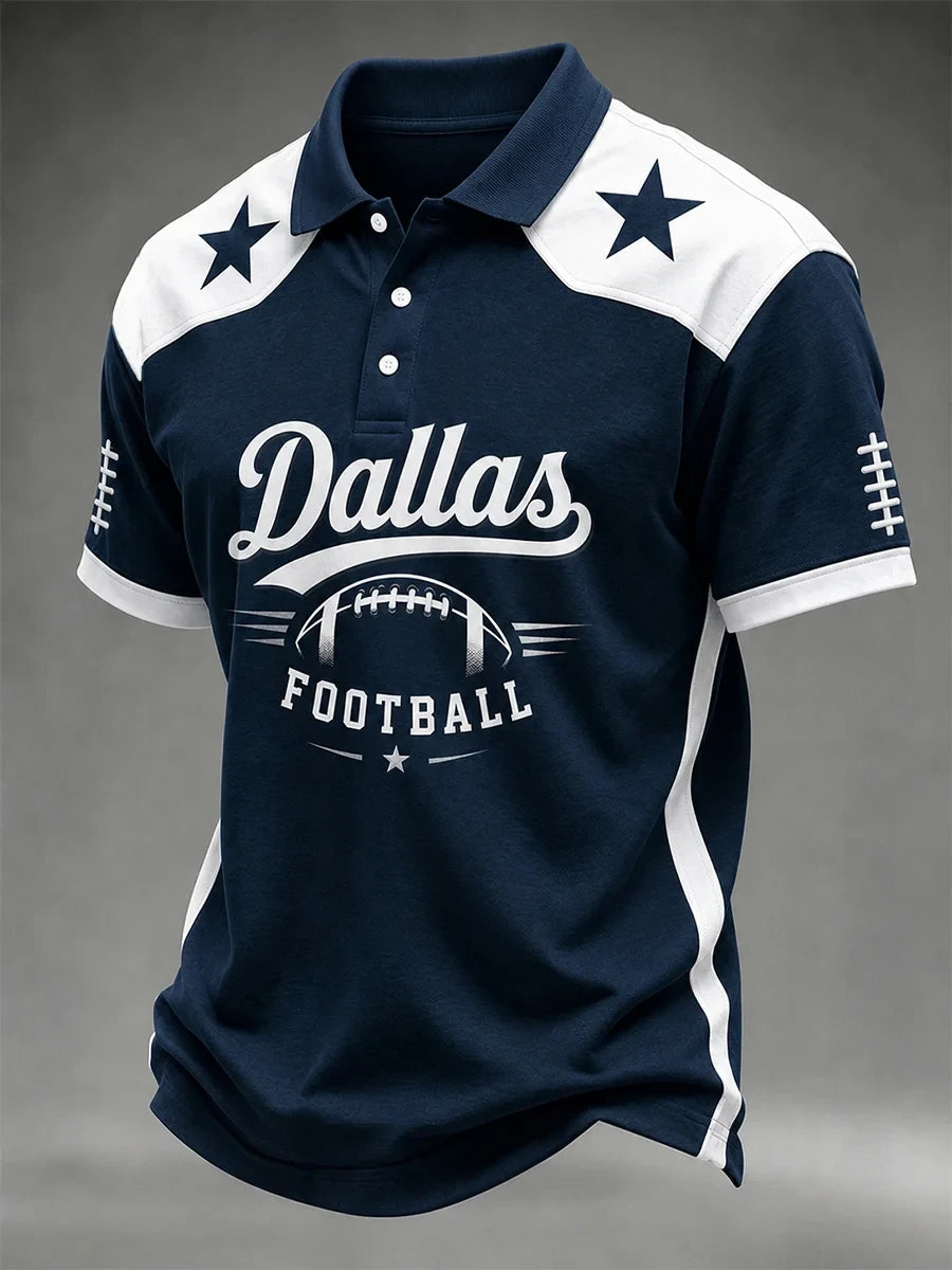 Dallas Cowboys Merch Football Graphic Polo Shirt Great Gifts For Cowboys Nation - Foxy23shop