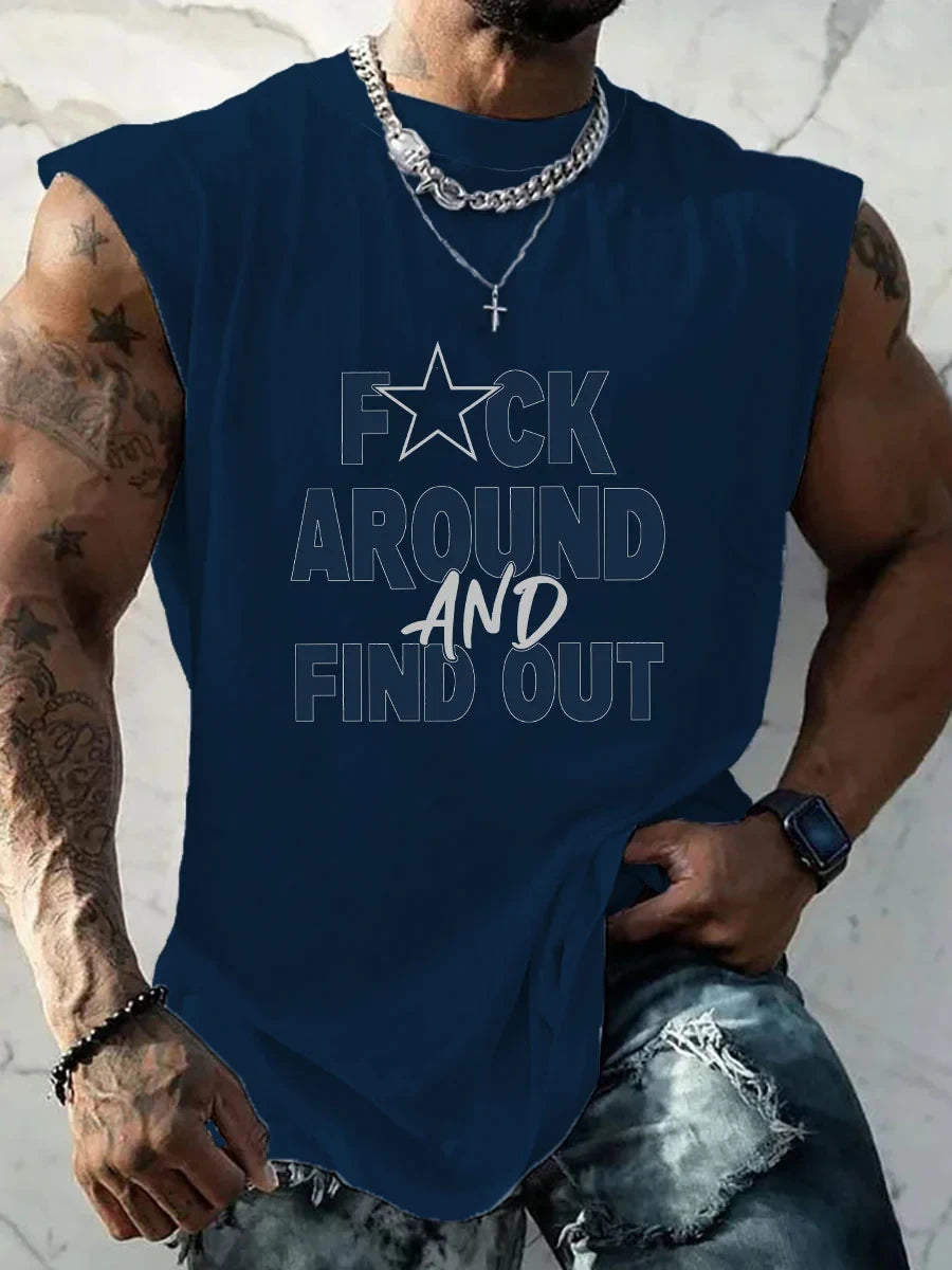 Dallas Cowboys Merch F Around And Find Out Tank Top Dallas Cowboys Clothing - Foxy23shop