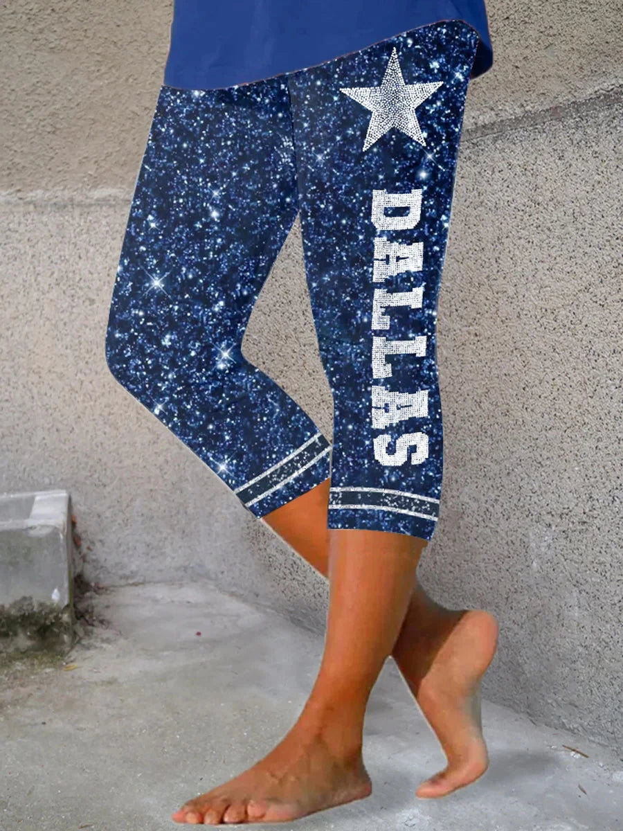 Dallas Cowboys Merch Football Graphic Leggings Dallas Cowboys Clothing Fan Gears - Foxy23shop