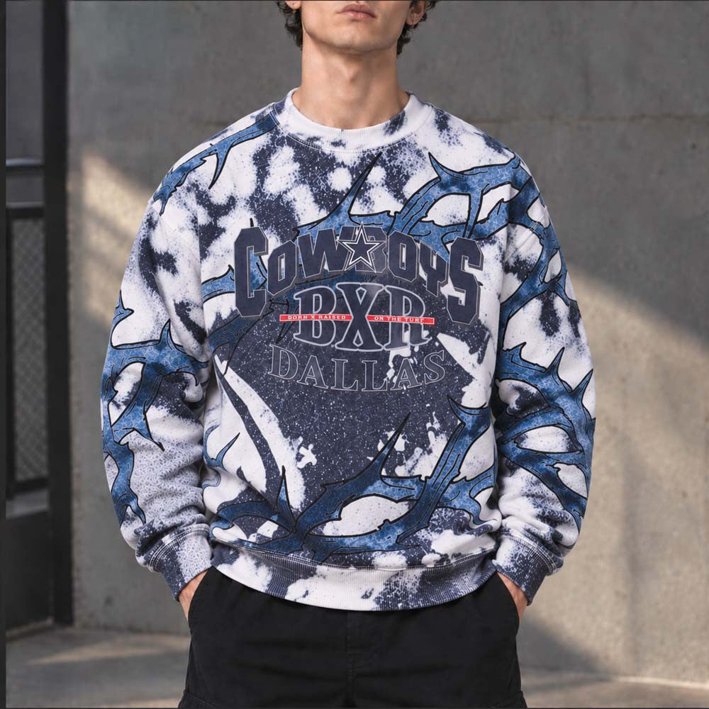 Born x Raised Merch NFL Dallas Cowboys On The Turf Sweatshirt Gifts For Cowboys Nation - Foxy23shop