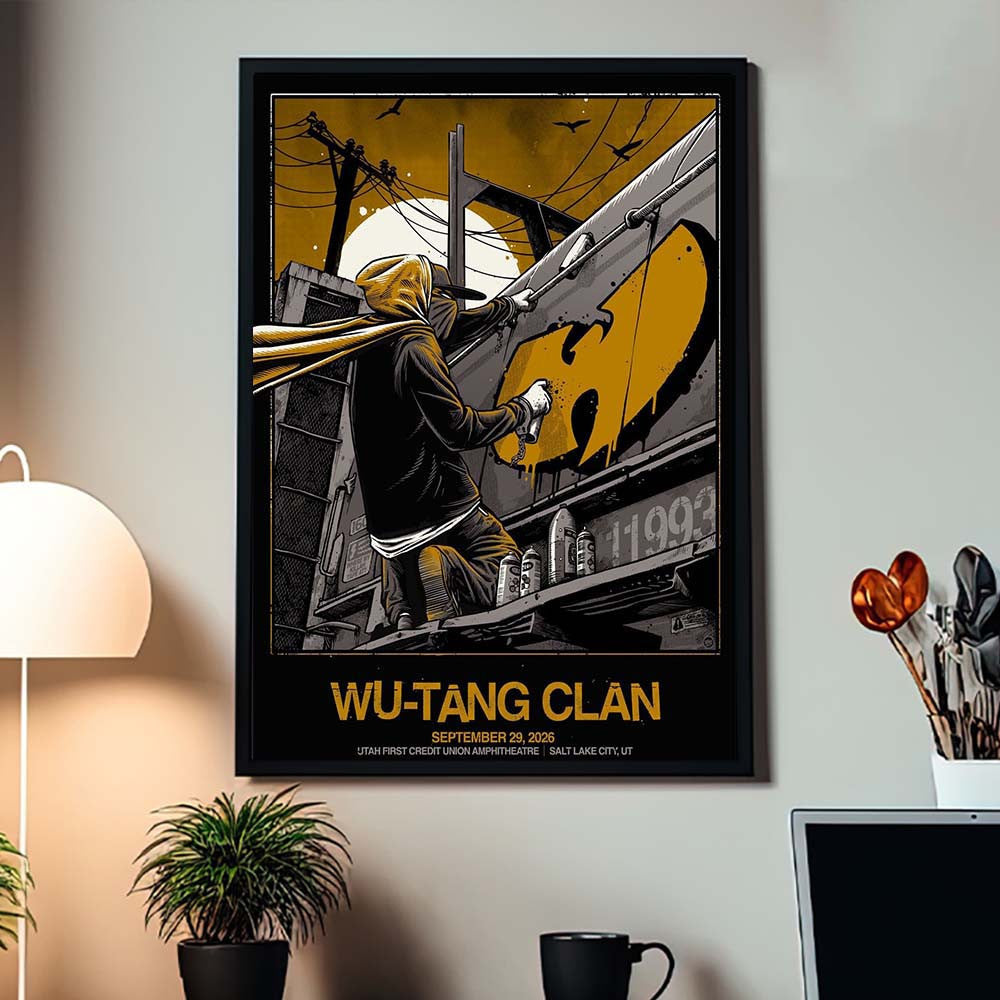 Wu Tang Clan Salt Lake City UT 2026 Event Poster Wu Tang Clan Concert Posert Gifts For Fans - Foxy23shop