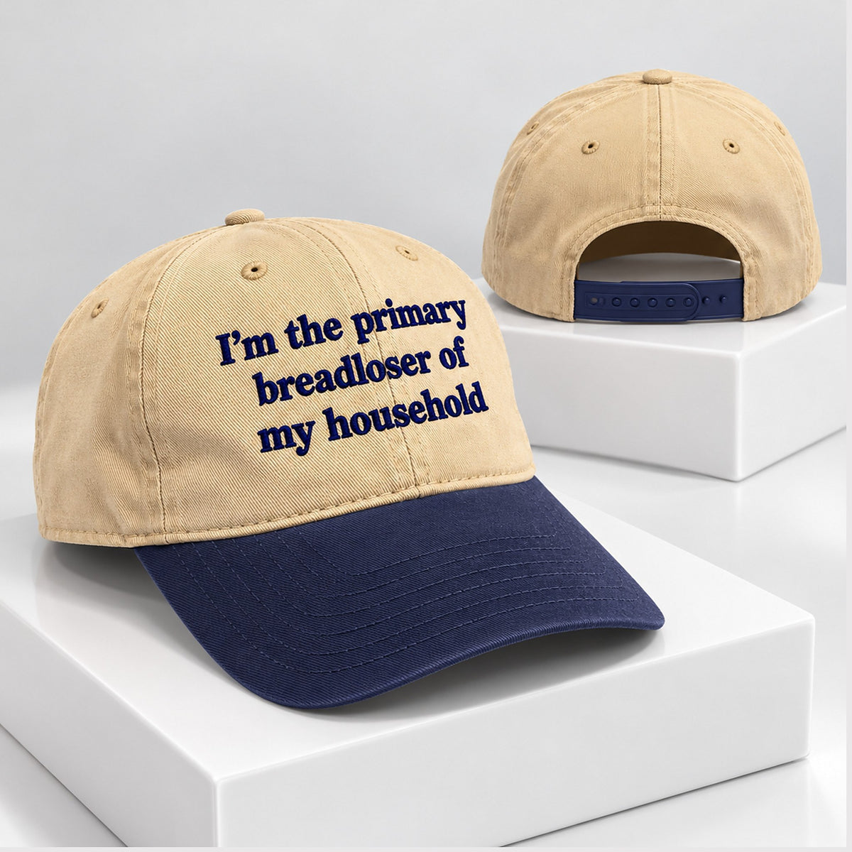 Im The Primary Breadloser Of My Household 2026 Hat Funny Saying Baseball Cap - Foxy23shop
