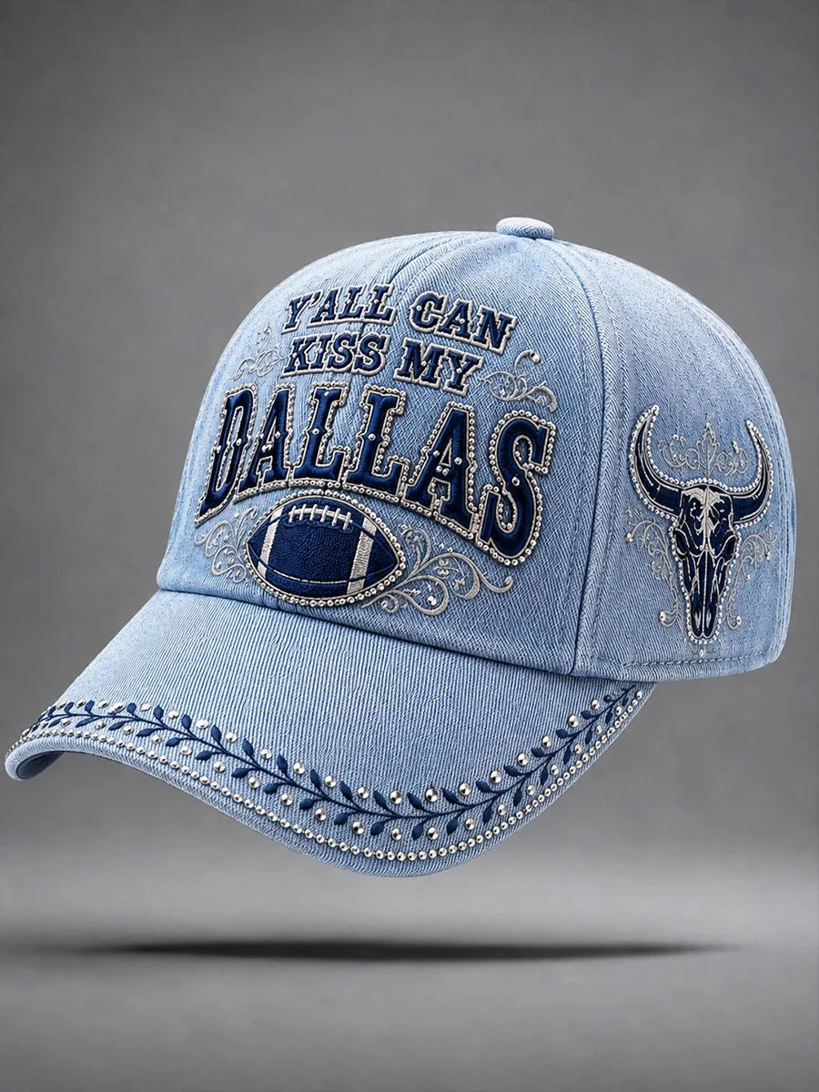 Y All Can Kiss My Dallas Hat Dallas Cowboys Baseball Cap Best Fan Gears - Foxy23shop