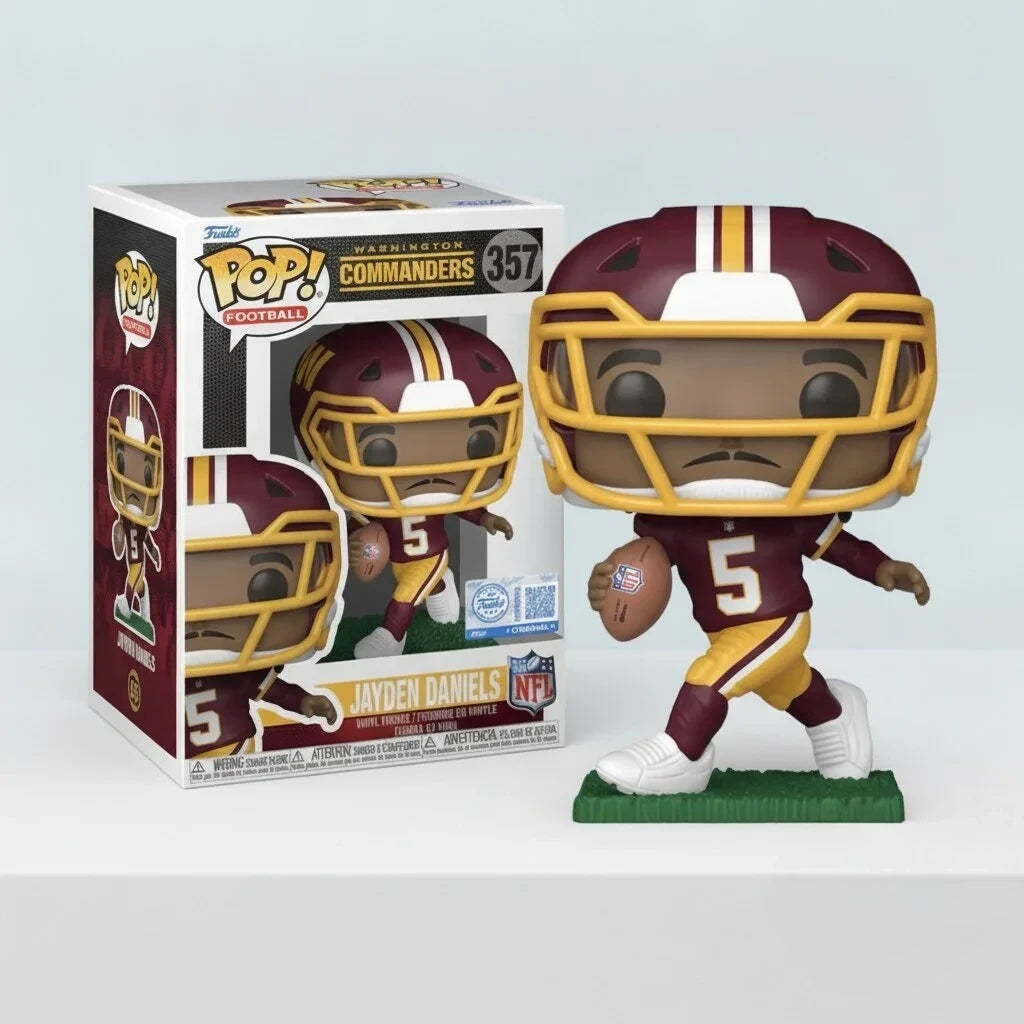 Jayden Daniels Washington Commanders Funko Pop Jayden Daniels Figure Football Fan Gifts - Foxy23shop