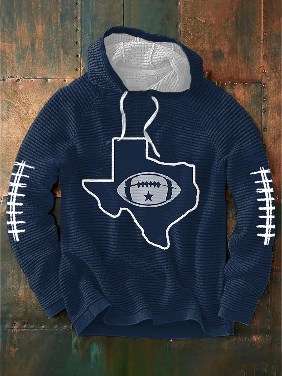 Dallas Cowboys Football Texas Map Hoodie Dallas Cowboys Hooded Sweatshirt - Foxy23shop