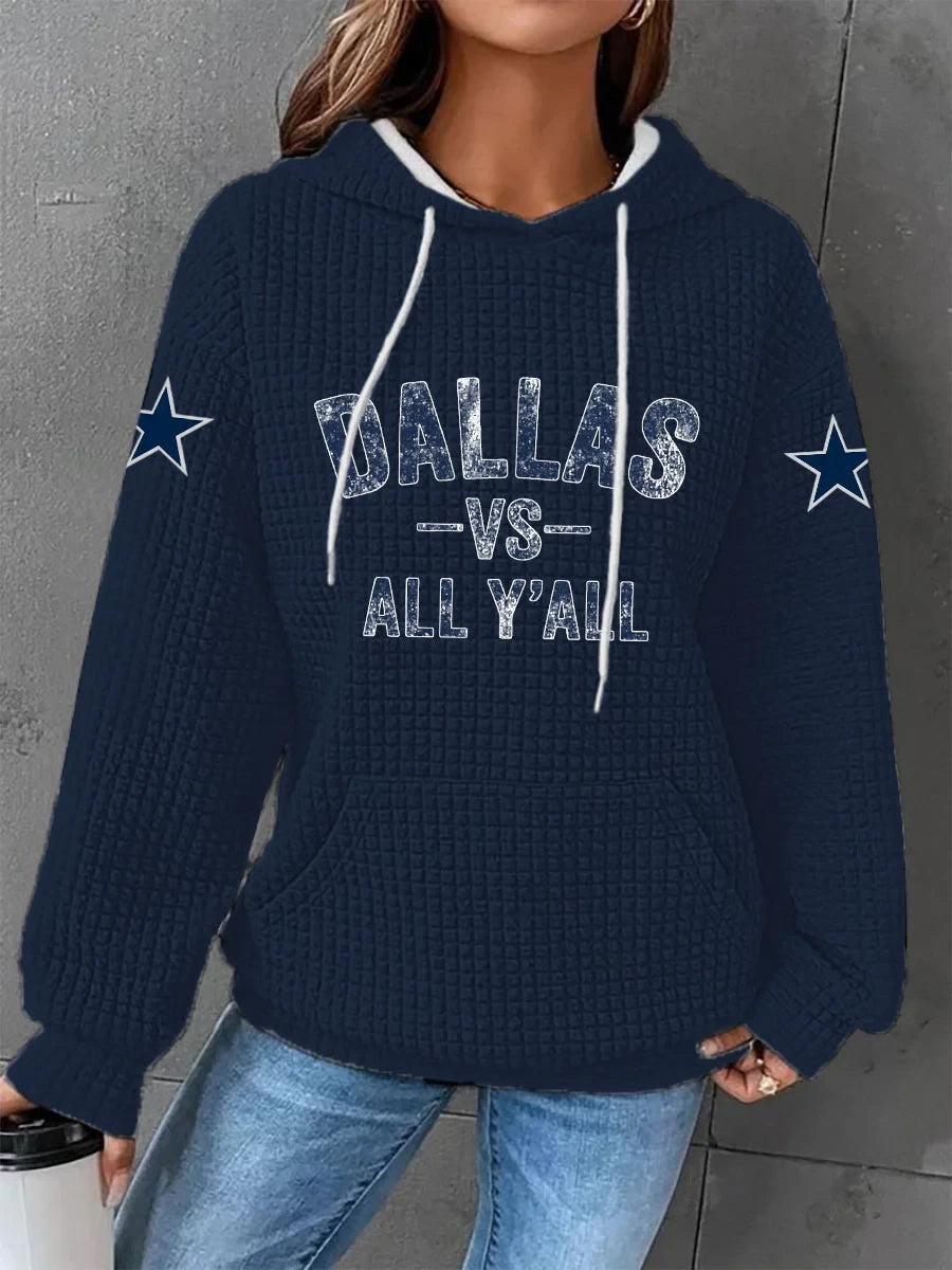 Dallas Cowboys Vs All Yall Hoodie Dallas Cowboys Hooded Sweatshirt Fan Gear - Foxy23shop