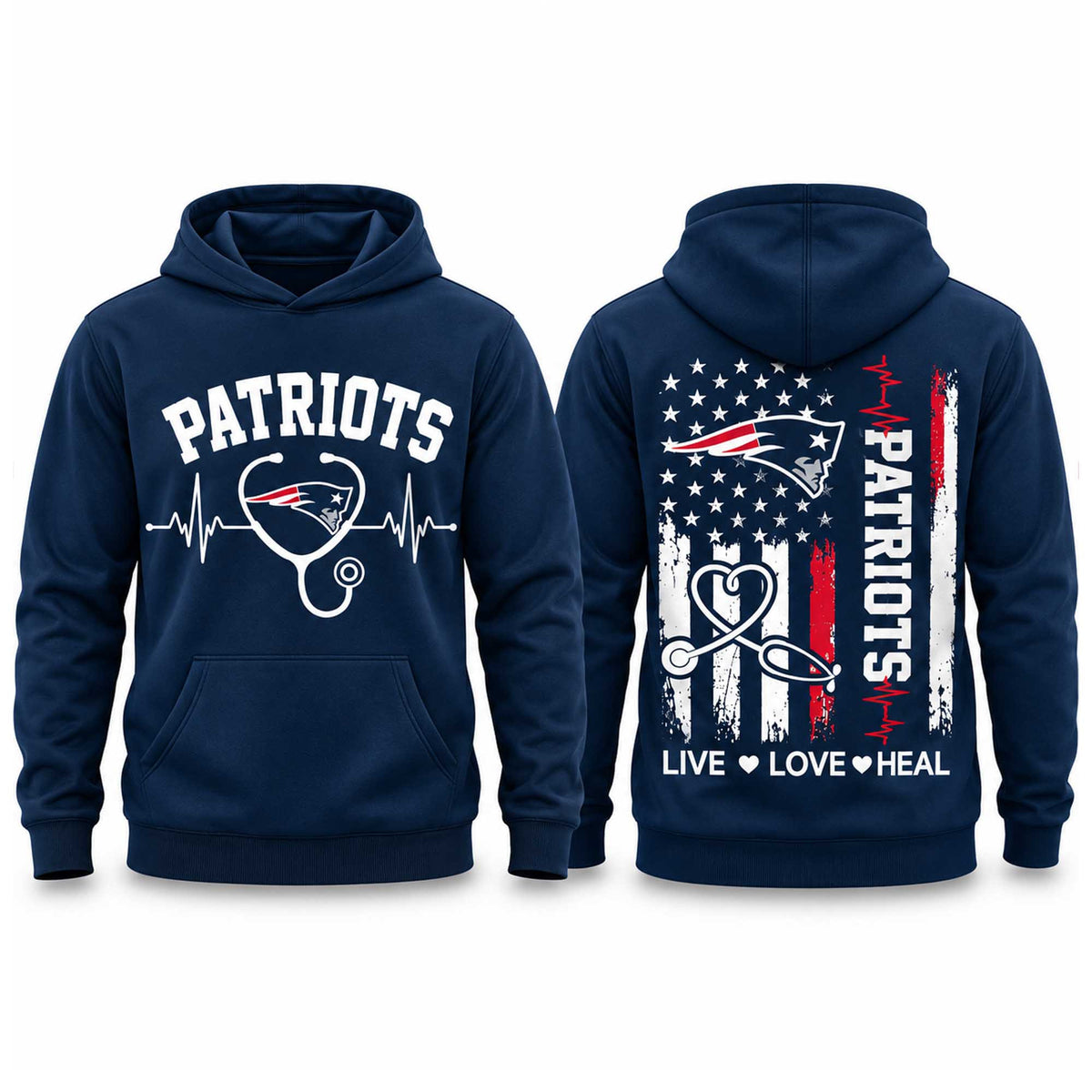 New England Patriots Nurse Appreciation Day 2026 Hoodie New England Patriots Apparel - Foxy23shop