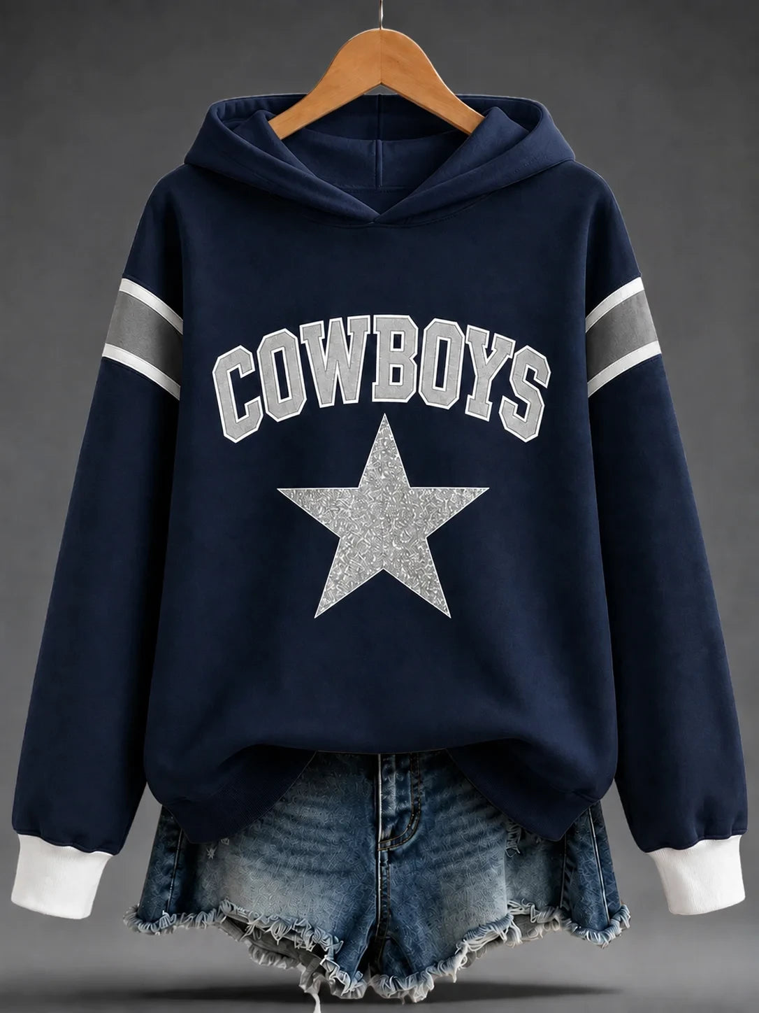 Dallas Cowboys Merch Football Game Day Hoodie Dallas Cowboys Hooded Sweatshirt - Foxy23shop