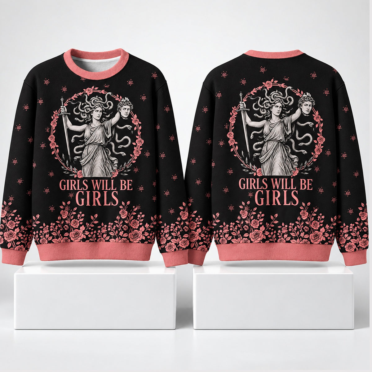 Girls Will Be Girls Christmas 2026 Ugly Sweater Xmas Clothing Christmas Gift For Her - Foxy23shop