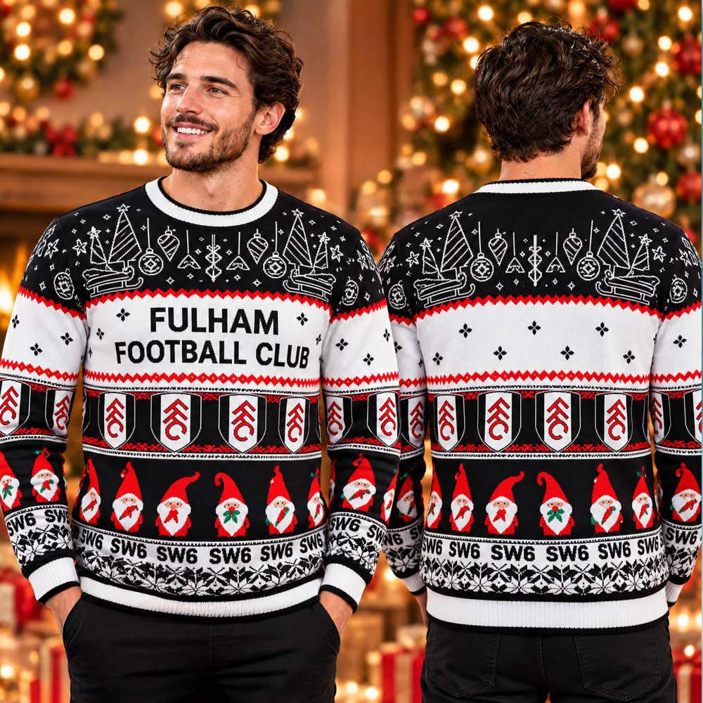 Fulham FC Gnome Wrap Christmas Ugly Sweater Fulham Merch Christmas Gifts For Fan - Foxy23shop