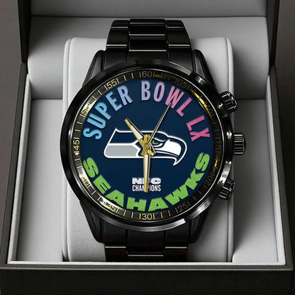 Seattle Seahawks 2026 NFL Football Fan Watch Seattle Seahawks Merch Best Gifts For The 12s - Foxy23shop