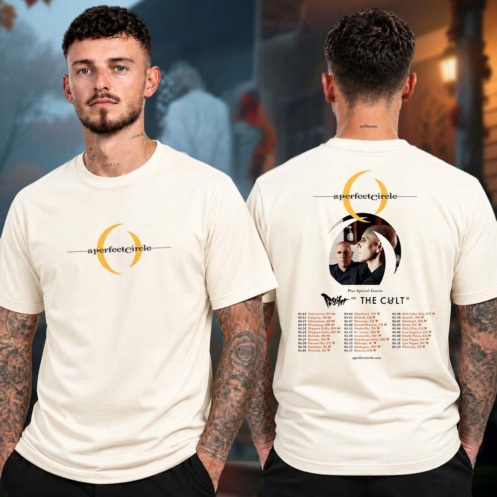 A Perfect Circle 2027 North American Tour With Puscifer And The Cult Tour Dates T-Shirt Fan Gift - Foxy23shop